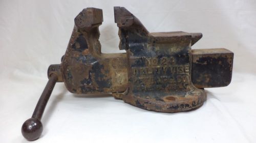 Reed Utility Vise NO. 24 Machinist Bench Vise &amp; Anvil With 4&#034; Jaw Opening