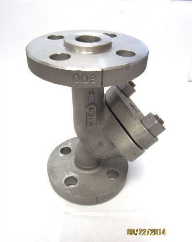 1&#034; inch mueller 764-ss y-strainer, 316 stainless steel, 600# flange for sale