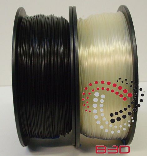 1.75 mm Filament 4 3D Printer. PLA BLACK &amp; NATURAL 4 Repraper, Reprap, MakerBot