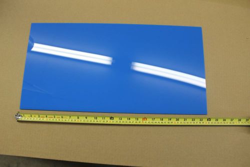 Blue acrylic plexiglass light diffusing plastic sheet .100&#034;  x 12 &#034; x 23.75&#034; for sale