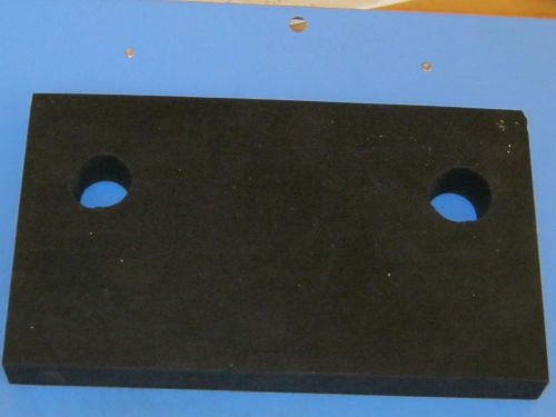 NEOPRENE RUBBER 10&#034; x 6&#034; x 1&#034; with 2 Holes 1&#034; Holes