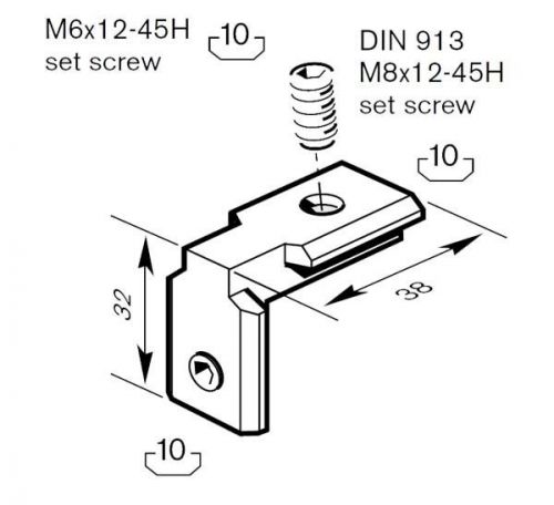 Bosch Rexroth Inside-to-Inside Gussets