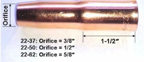 22-50 1/2&#034; slip-on nozzle for mig guns for sale