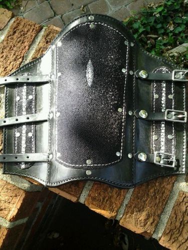 Welders sleeve. made with leather and genuine stingray. 12 &#034; in length. for sale