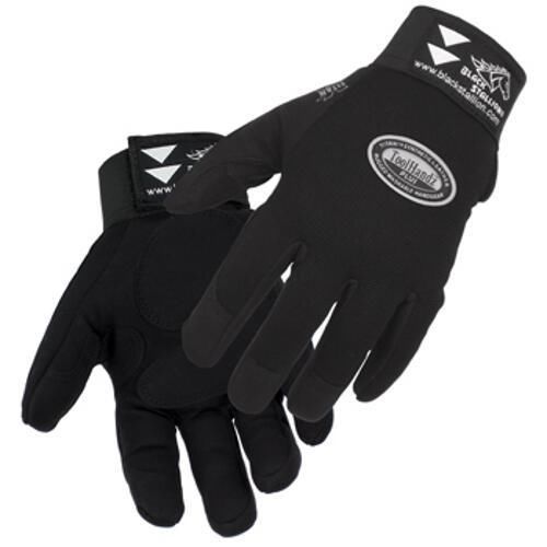 Revco ToolHandz 99PLUS-BLK Syn. Leather/Spandex Mechanic&#039;s Gloves, Medium