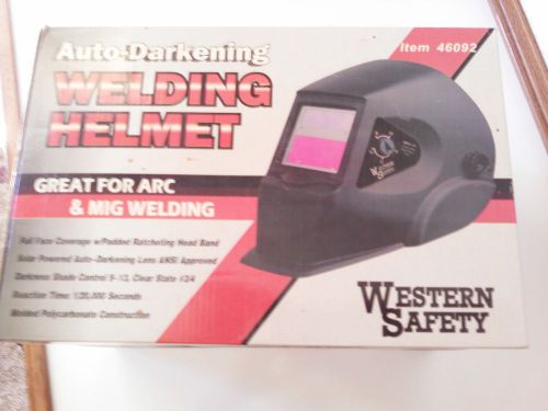 Auto-darkening welding helmet  / chicago electric   item#46092 / western safety for sale