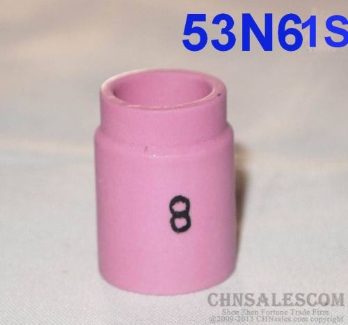 10 pcs #8 53N61S Alumina Nozzle Gas Lens Cups for WP-9 WP-20 WP-25 12.5mm 1/2&#034;