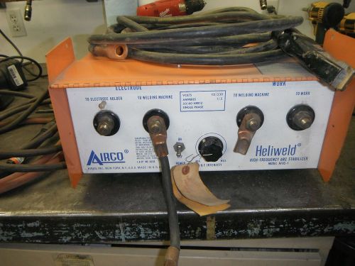 Airco hfas-1 high frequency arc stabilizer w/ torch &amp; grnd heliweld miller 110v for sale