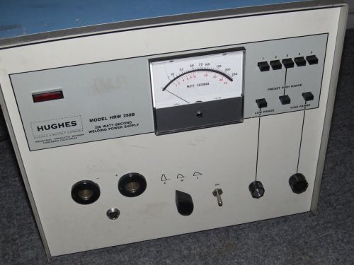 Hughes hrw-250b hrw250b 250 watt-second welding power supply (#856) for sale