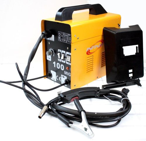 220v mig100 gas-less flux core welder 90 amp variable wire feed welding machine for sale