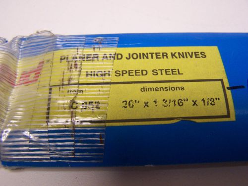 New Freud Planer Knives, 20&#034; x 1 3/16&#034; x 1/63&#034;, C052, High Speed Steel, Set of 4