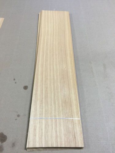 Wood Veneer Anigre 6x30 22pcs total Raw Veneer  &#034;EXOTIC&#034;  AN1 10-17