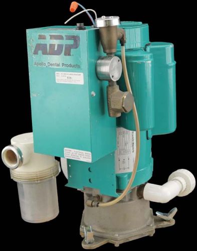 Apollo dental adp auvuv30s 3hp 1ph vacuum pump unit w/franklin electric motor for sale
