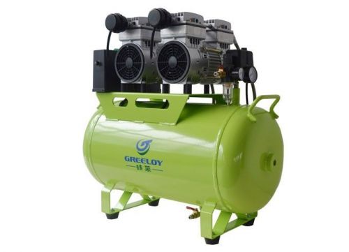 Dental noiseless oil free oilless air compressor motor ga-82 1600w tank 60l for sale