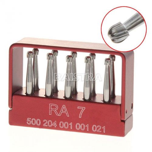 10 PCS/box Dental SBT Tungsten Steel burs RA-7 For low speed Contra Angle DR.
