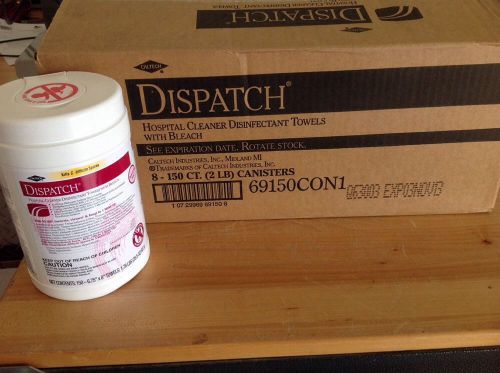 Dispatch Cleaner/Disinfectant Towels  - 1 Case 69150 - No Reserve