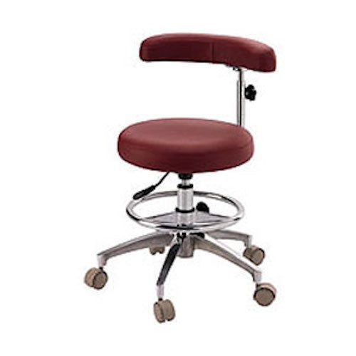 NEW Flight Adjustable Assistant&#039;s Stool Dental Assistant Chair w/ Ratcheting Arm