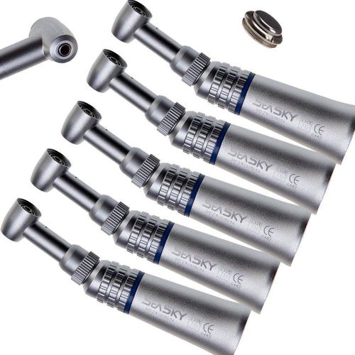 5pc Dental NSK Style Slow Low Speed Contra Angle Handpiece Push Button Latch Bur