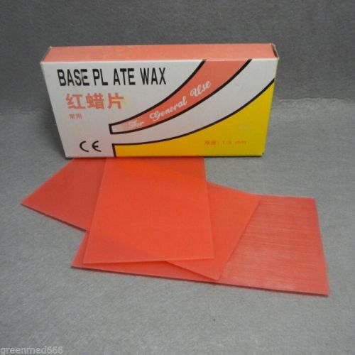 New 1 box dental lab base plate red utility wax dental supply dentist top for sale
