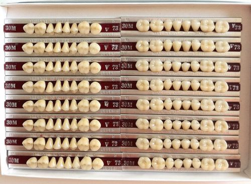 Dentsply New Hue Dentist Dental Lab Porcelain Denture Teeth - 30M  UL  73