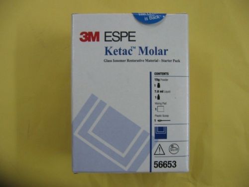 3 x 3m espe ketac molar glass ionomer filling core buildup/ lining material 15gm for sale