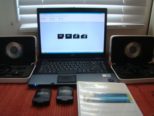 2 Schick Dental sensors &amp; usb remotes all caliberation files and laptop Loaded