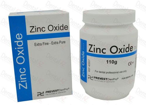 110 grams 99.9% Purity ZINC OXIDE POWDER, DENTAL or COSMETIC, CE MEDICAL GRADE