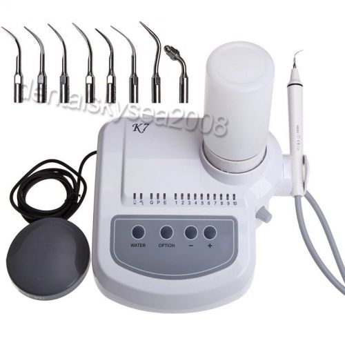 New dental ultrasonic piezo scaler &amp; 2 bottles with ems tips &amp; handpiece us for sale