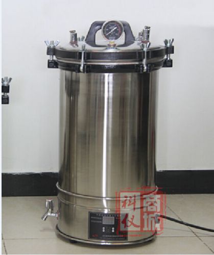 24l auto electric heating stainless steel portable pressure steam sterilizer for sale