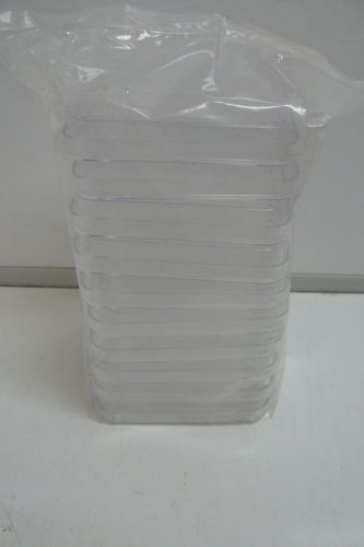 NEW PACK OF 10 CLEAR CRYOGENIC TRAYS WITH 36 SQUARE UNITS