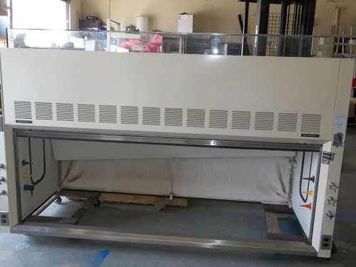Hamilton 8 feet fume hood system with 2 base storage cabinet epoxy worksurface for sale