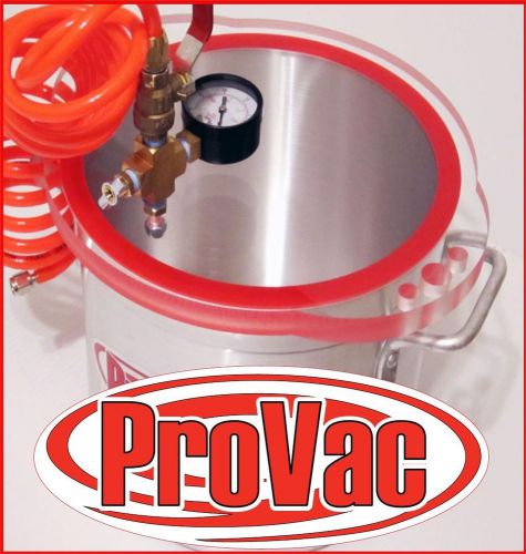 PRO VAC Vacuum Chamber 3 Gallon for degassing, purging, silicones it