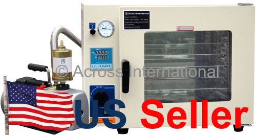 Ai 1.9 cu ft 16x14x14&#034; vacuum degassing chamber drying oven w/ 9.5 cfm pump for sale