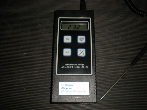 Baxter Cat. No. T2980-2A Digital Thermometer - Tests OK