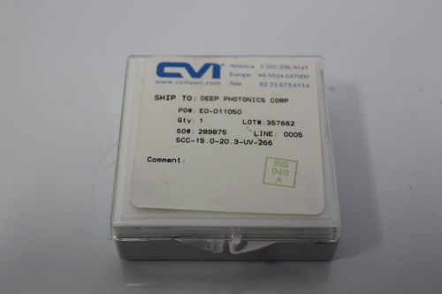 New cvi cylindrical bk7 sq plano concave lens scc-15.0-20.3-uv-266  (s14-1-3a) for sale
