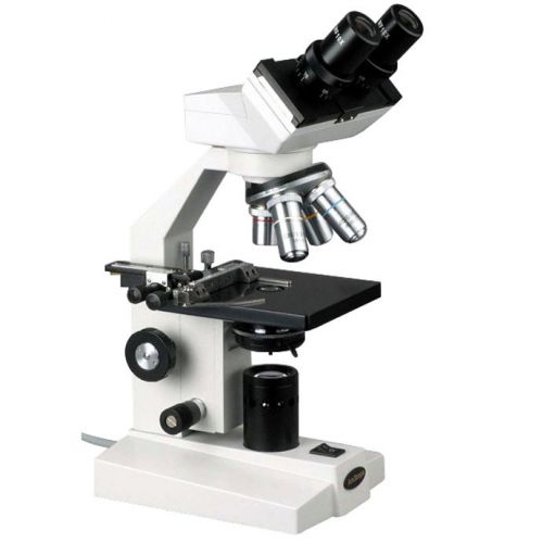 Binocular Biological Compound Microscope 2000X+Mechanical Stage+Abbe Condenser