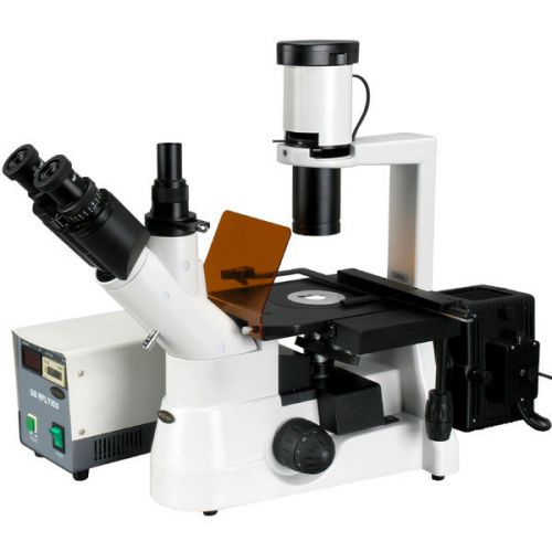 40x-400x Plan Phase Contrast Culture Fluorescent Inverted Microscope