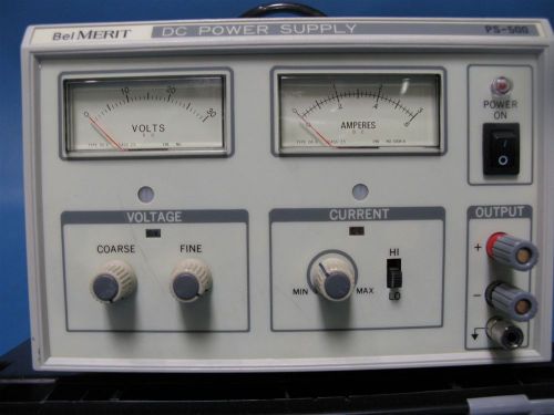Bel merit dc power supply ps-500 - 0-30v, hi &amp; lo a *load tested* for sale