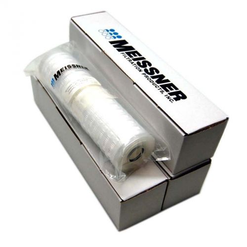 Lot of 4 new meissner mn0.2-1dae vangard 0.2m microfiber 10&#034; filter cartridges for sale