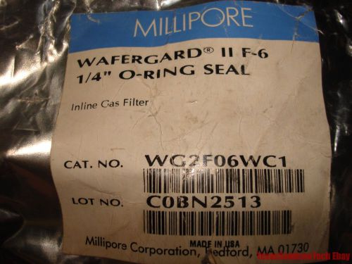 Millipore wg2f06wc1 filter wafergard ii f6 in-line gas filter 1/4in o-ring seal for sale
