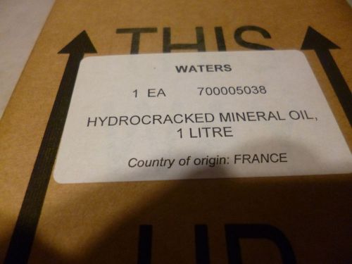 *NEW* Waters Hydrocracked Mineral Oil, 700005038, for SQD,TQD, 3100 vacuum pumps