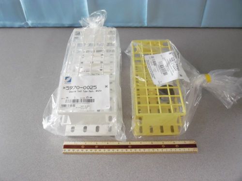 Lot of 2 Plastic Test Tube Rack 20mm and 25mm Thermo Scientific Nalge Nunc