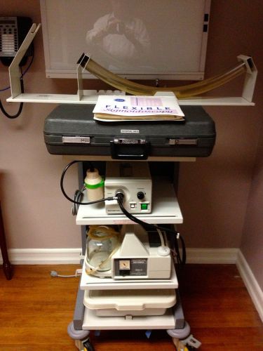 OLYMPUS OS-2 SIGMOIDOSCOPY UNIT WITH COMPLETE CART AND EQUIPMENT