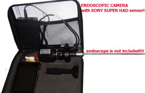 Endoscopic AutoExposure medical Camera 700TVL with portable display and battery