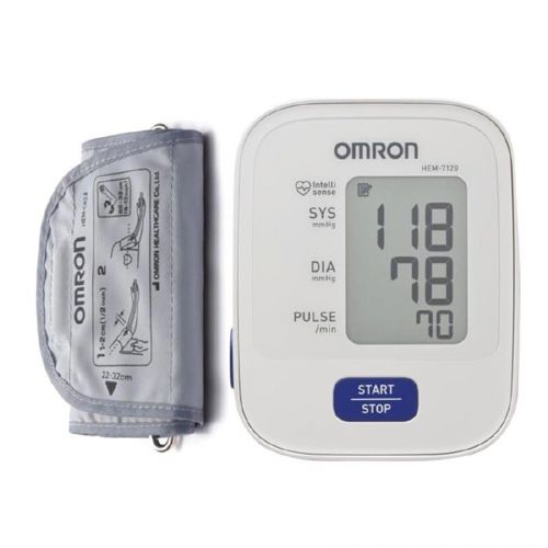 Omron hem 7120 upper arm automatic blood pressure b p monitor @ martwaves for sale