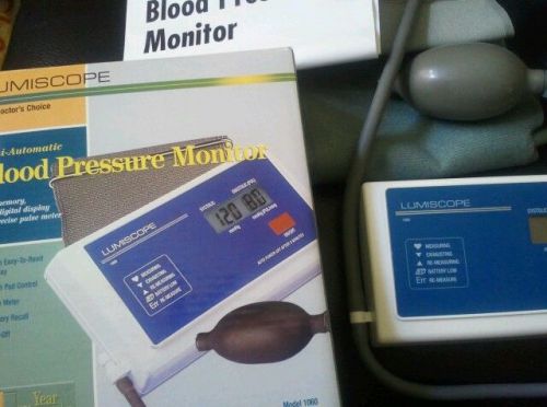 Lumiscope 1060  Semi Automatic Blood Pressure Monitor Digital large display