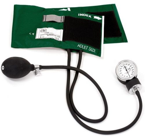 PREMIUM ANEROID SPHYGMOMANOMETER Blood Pressure Device S82 HUNTER GREEN