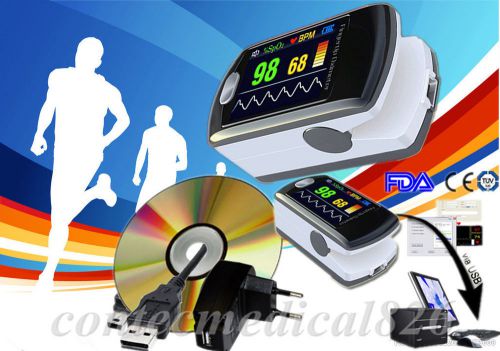 Contec CMS50E pulse oximeter,Daily Night sleep analysis,CE FDA,OLED+PC software