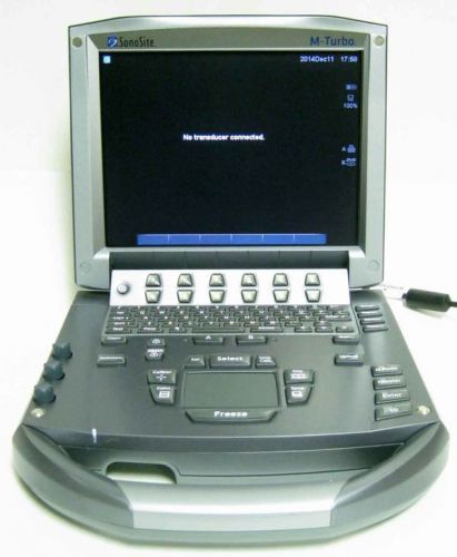 Sonosite m-turbo portable ultrasound machine loaded for sale
