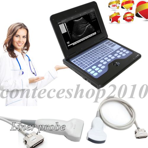 New, CE laptop b ultrosound scanner CMS600P2 with 2 probes(convex+liner probe)